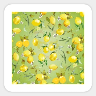 watercolor lemons 11 Sticker